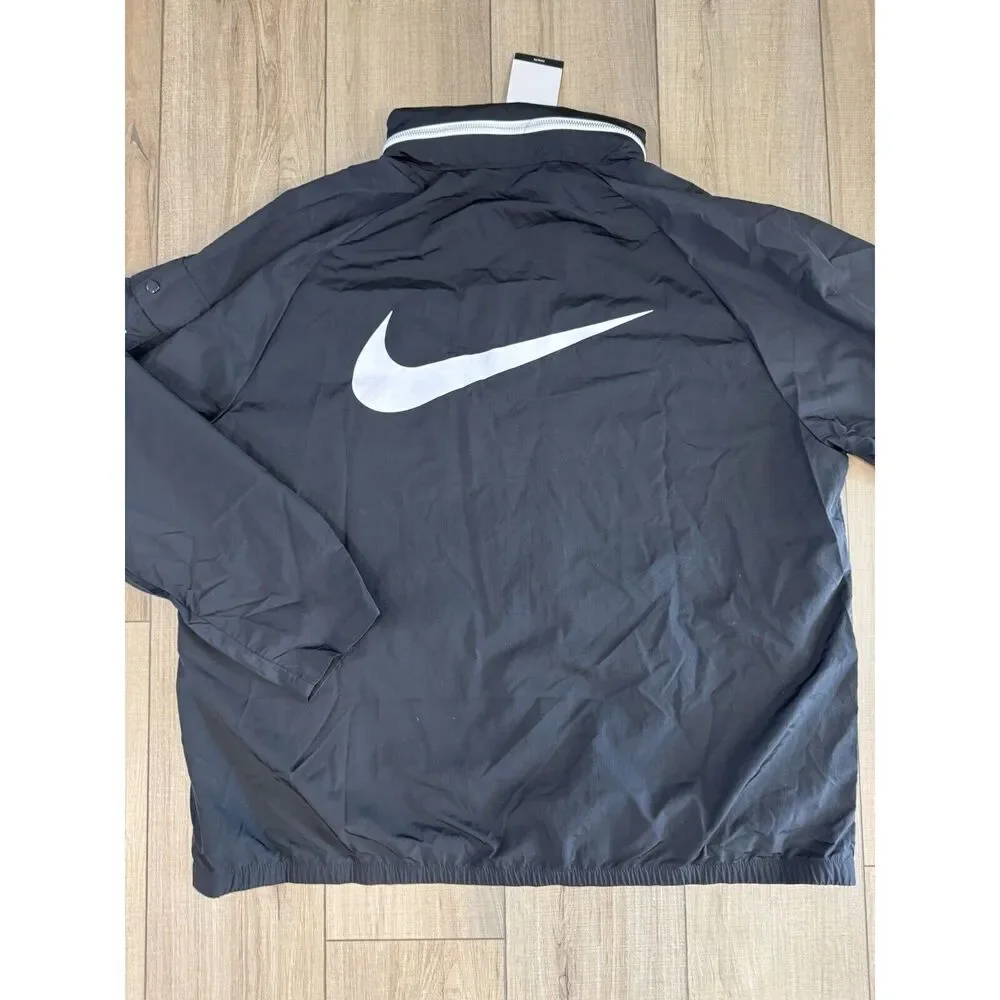NWT Nike NSW Trend lightweight Jacket Coat Black Men’s XL Grand Prix Hooded - Picture 8 of 9